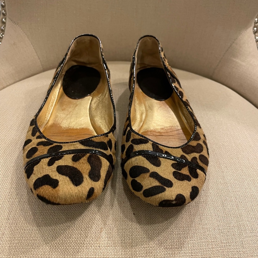 Coach- vintage cheetah flats size 7